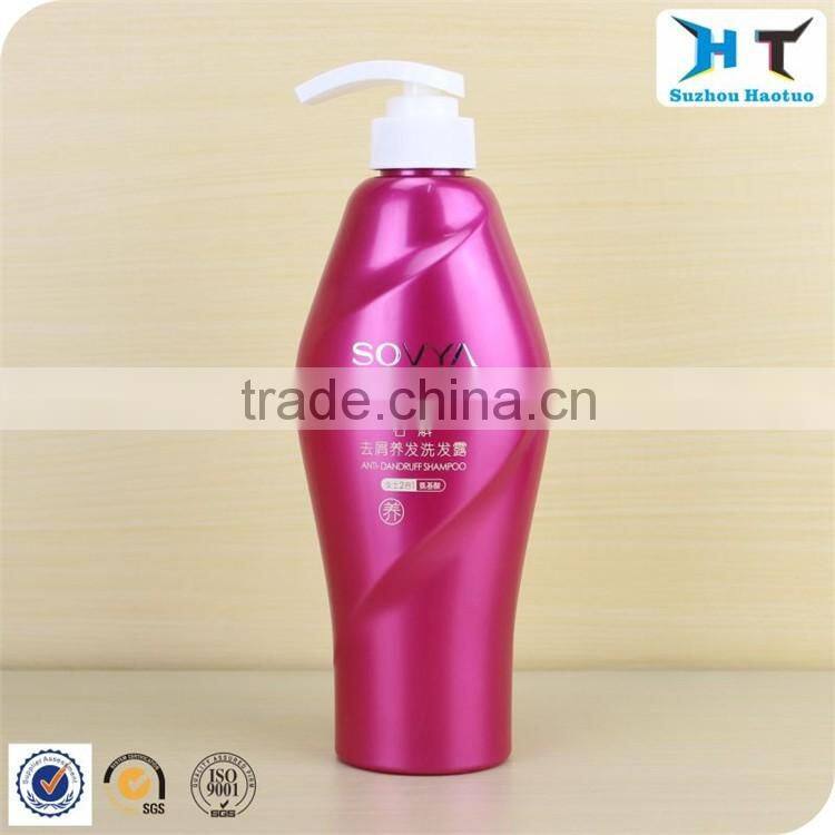 Blue color custom plastic pet shampoo bottle 500ml
