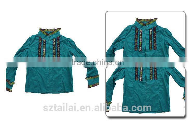 Wholesale clothing Best selling Fitness Casual baby girl blouse design