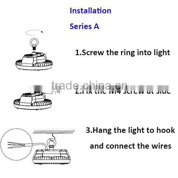 2015 UL led high bay light 100W retrofit led highbay for industry factory use