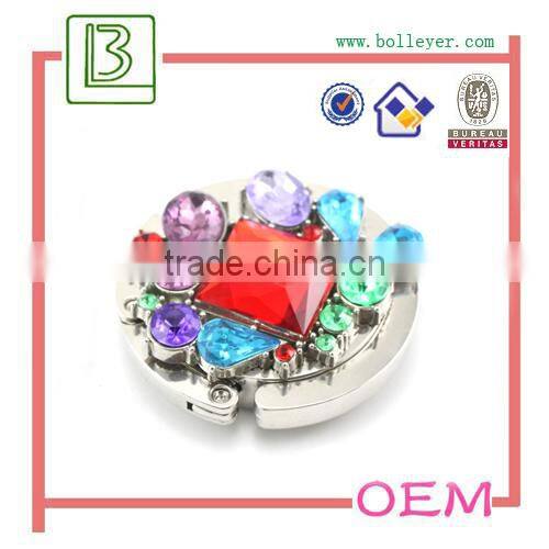 crystal folding purse bag hook purse hanger metal gift