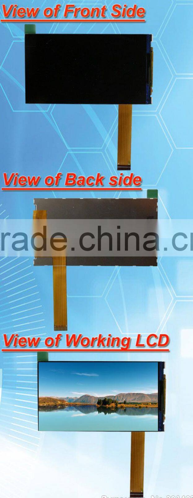 4.8inch 540*960 MIPI interface 560nits high brightness IPS panel screen for outdoor use