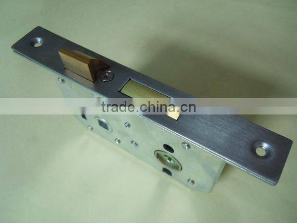 Flat metal lock body