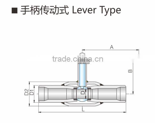 handle standardwater treatment supplier water on off fully welded ball valve