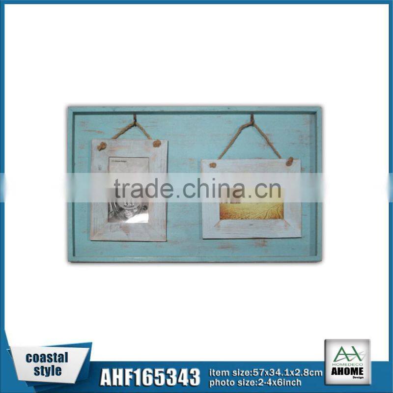 Wooden Multi Frame With Hooks In the Tray