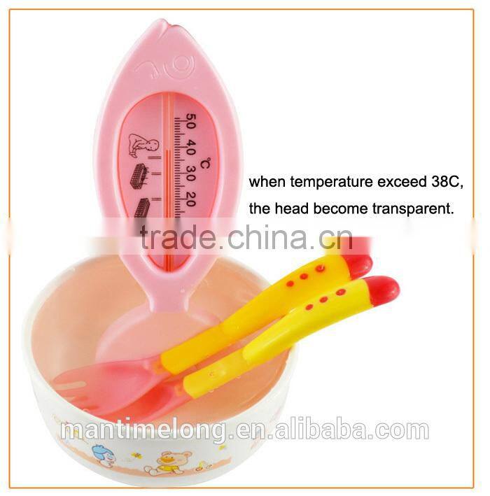 silicone baby spoon temperature sensoring spoon set baby feed tool