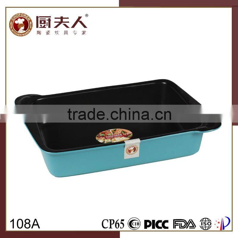 HEAT RESISTANCE CERAMIC RETANGULAR BAKING PLATE