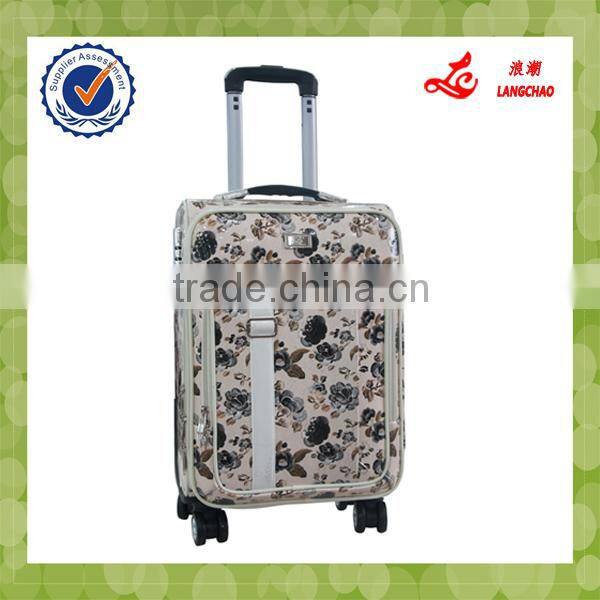 2015 fashion lady travel trolley suitcase set