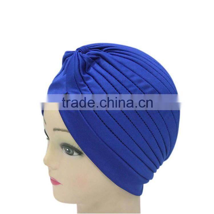 2016 new fashion style Hot Women Knit hijab tube turban headband , polyester caps