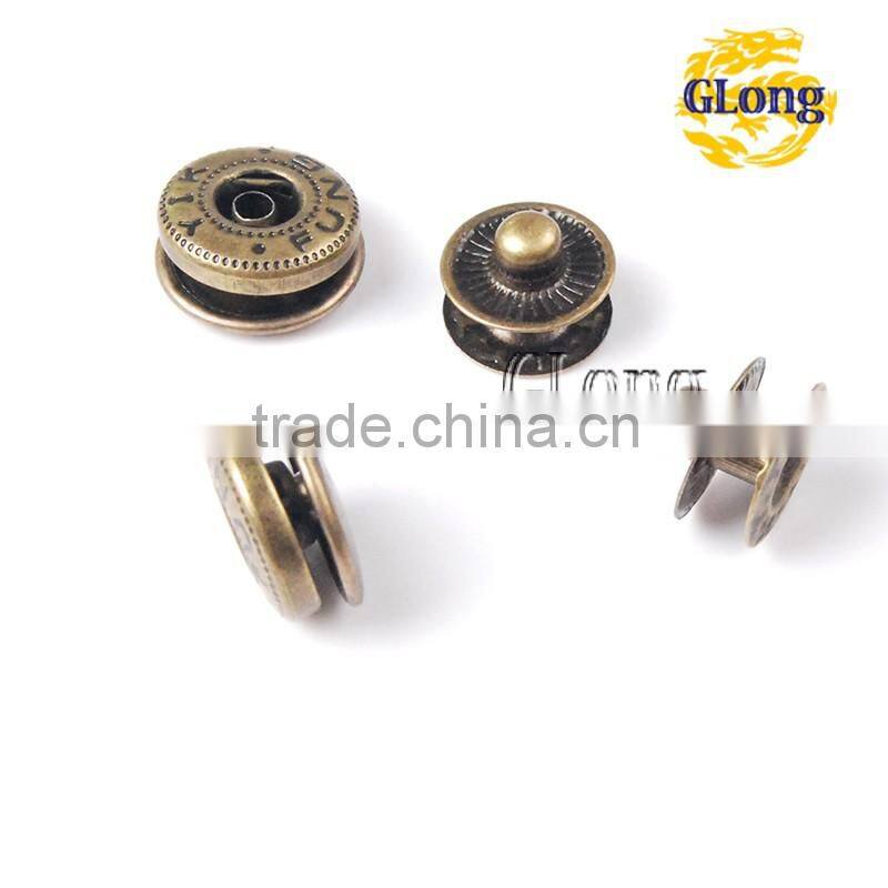 Metal Press Studs Sewing Button Snap Fasteners Sewing Leather Craft Clothes Bags #GZ153-12