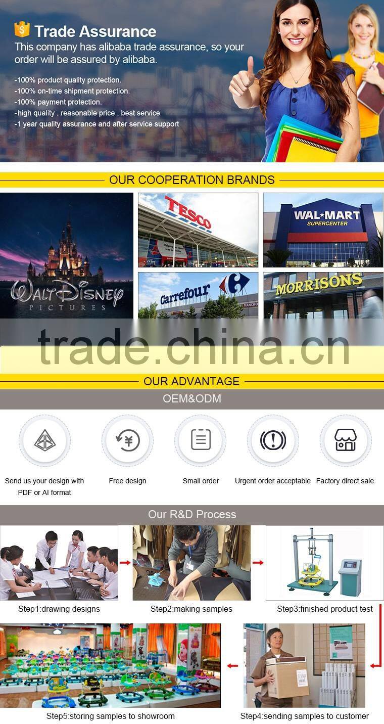 BW-19 competitive price softtextile rocking horse baby walker with 6 wheels