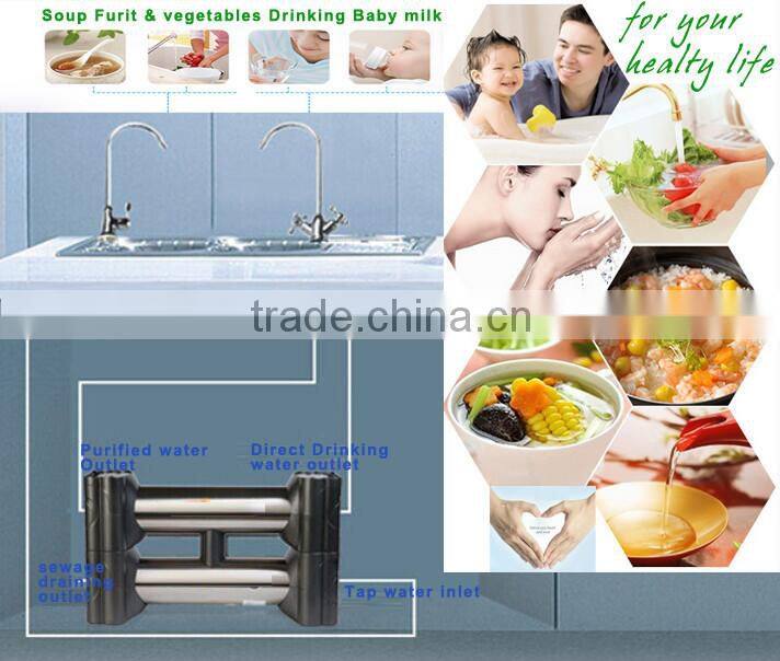 Red Household Water Filter machine Dual process healthy water based drinks