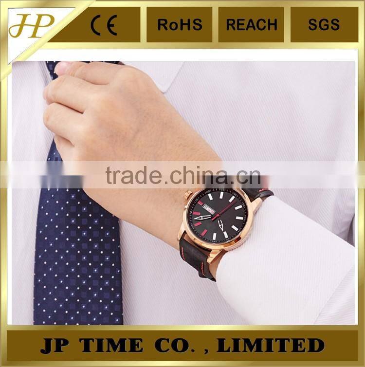 Military Style Sports Auto Date Leather Strap Outdoor Climbing japanese wrist watch brands