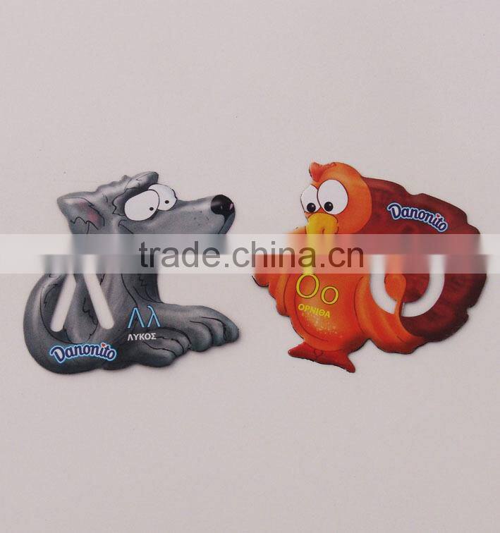 Fashionable custom shaped magnetic fridge sticker