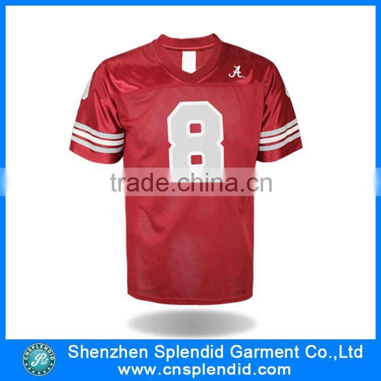 custom football team wear v-neck jersey american football suit