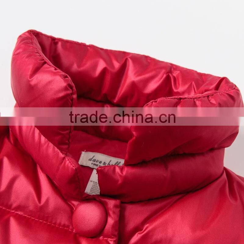 DB1555 dave bella 2014 winter infant coat baby wadded jacket padded jacket outwear winter coat jacket down coat outwear