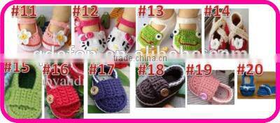 hot sale handmade crochet baby shoes