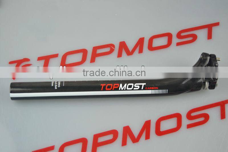 2013 popular 31.6mm 3k glossy carbon fiber seat post SP-P2