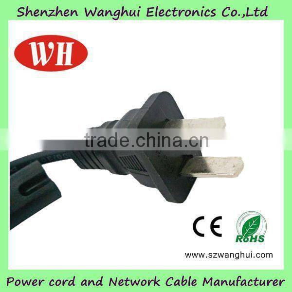 nema 110 volt power cord, 2 pin power cord for small home appliance