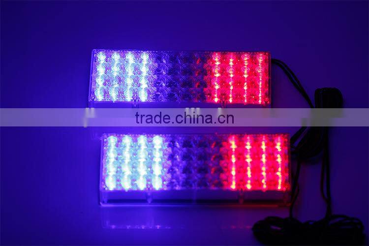 Good quality 12V 8W Police Lamp Led Flash Light Red Blue Color Warning Light with Controller Box