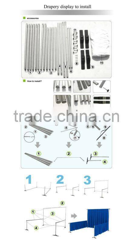 10ft back drop Exhibits Booth Displays