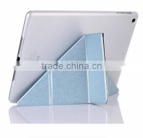 Pu leather three folder Transformers case for tablet For ipad air case D0107