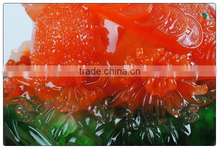 Jade color Money frog feng shui statue ,Large size money frog