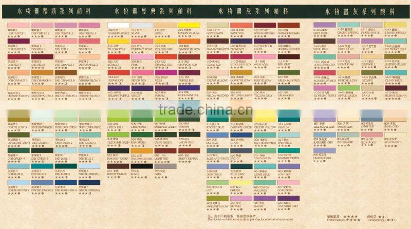 300ml fine quality wholesale colorful gouache painting