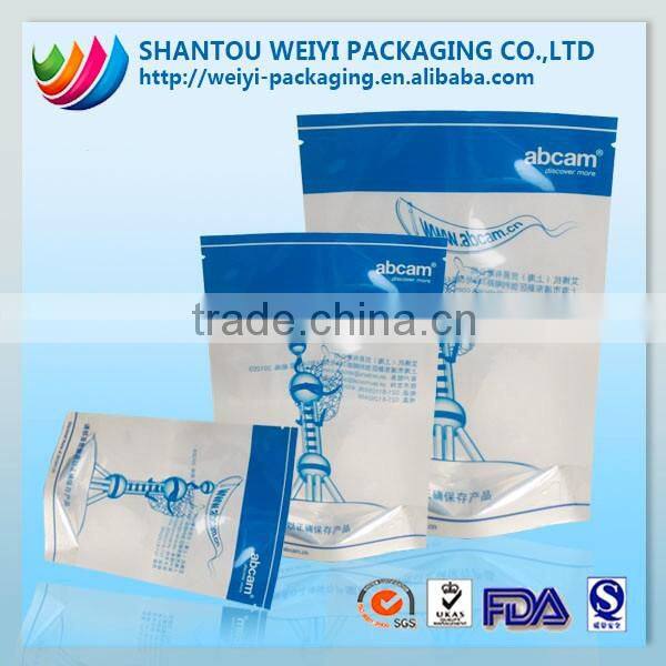 food grade bath salt stand up zipper package bag