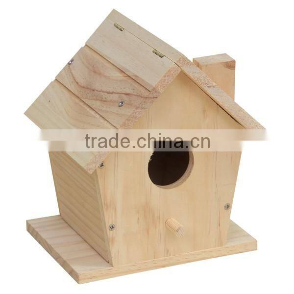 Handmade small wooden bird house