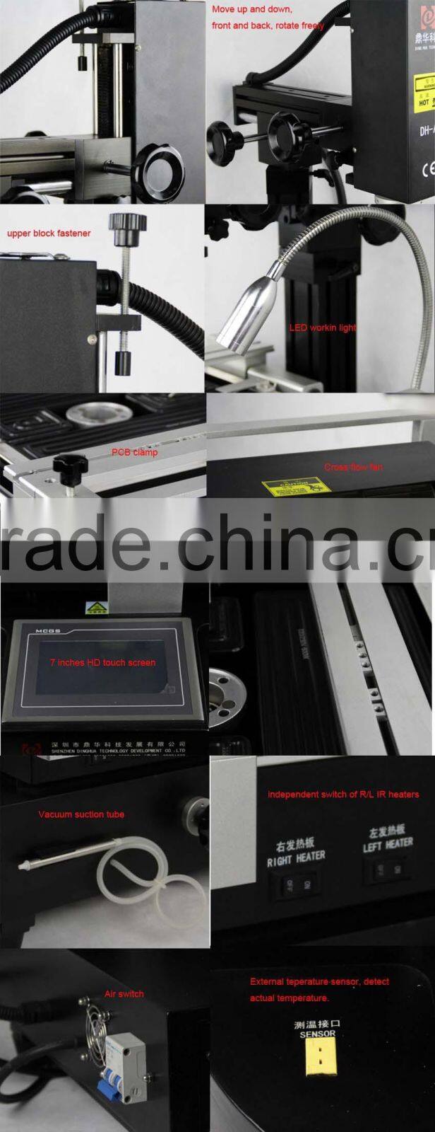 Dinghua hot air HD touch screen laptop mobile motherboard chip repair kit,bga repair kit DH-A1