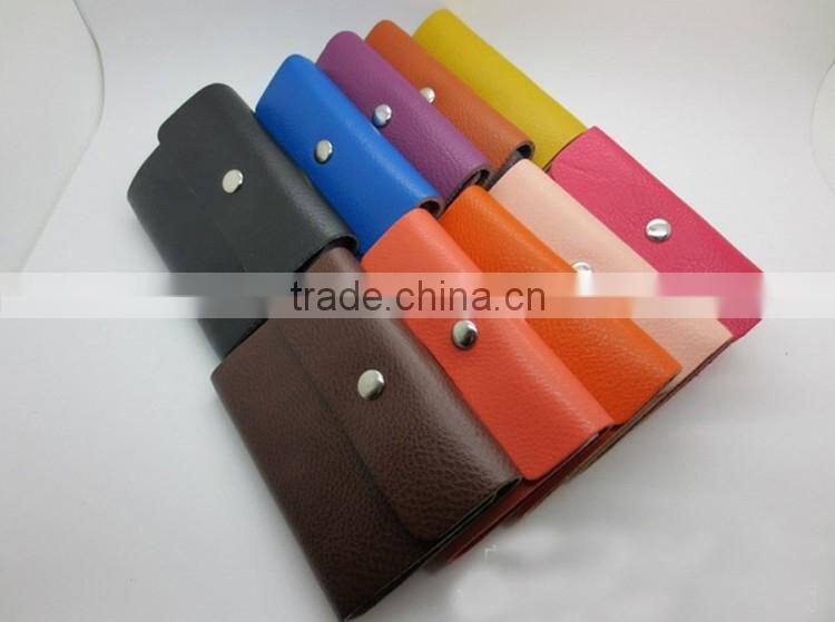Free sample ,leather credit card holder supply in factory