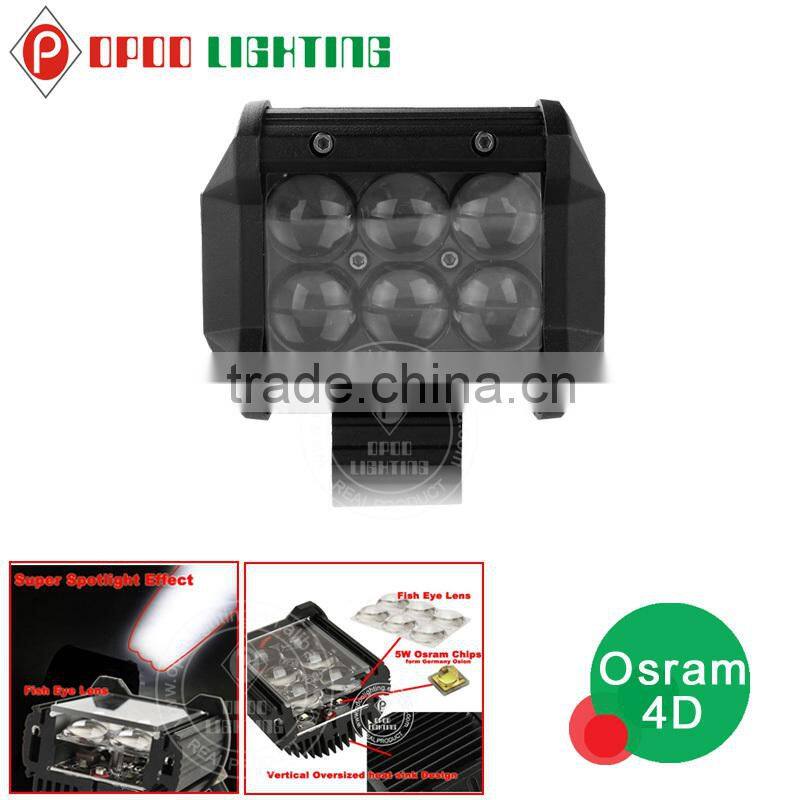 High performance OSRAM double row 4 inch 30w led light bar