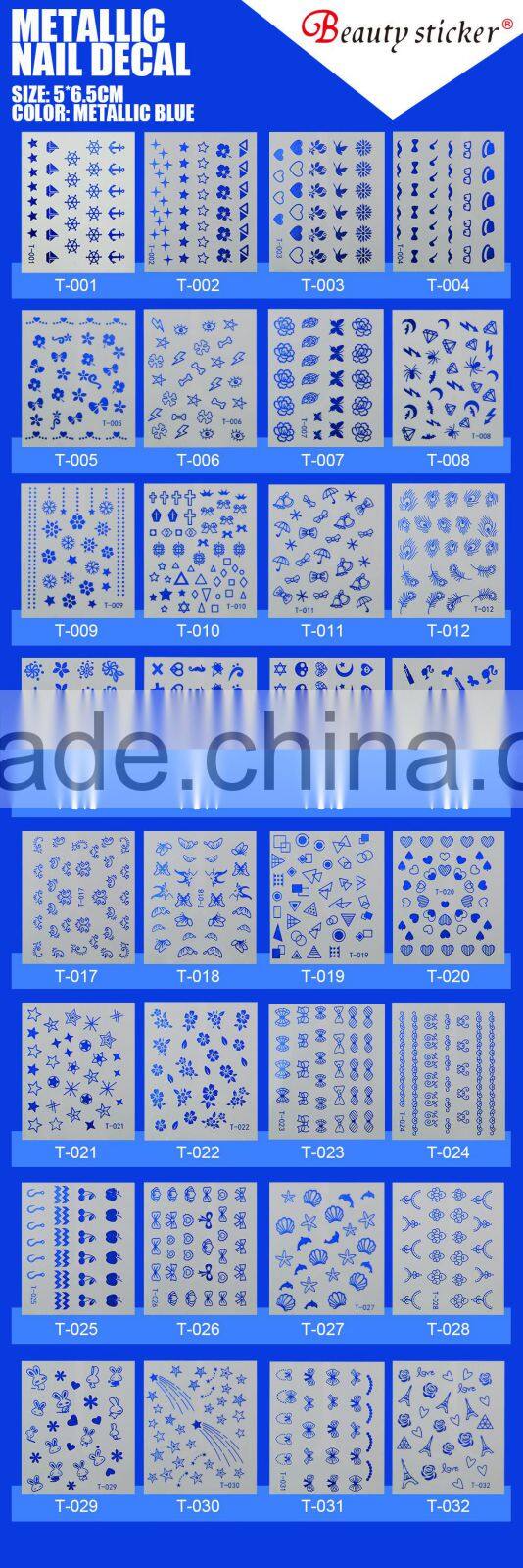 water transfer nail art design custom wholesalae decorative nail decal stickers