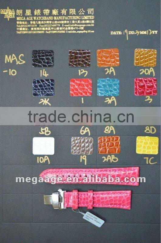 leather strap with real alligator watch accessories