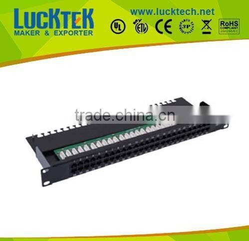 19inch 1u 8p4c 50ports rj11 telephone patch panel