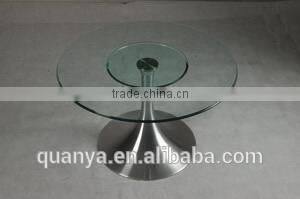 Eero Sarrinen aluminum base coffee table glass top dining table