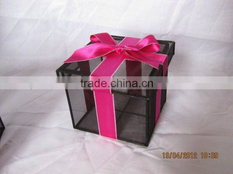 decorative organza gift cosmetic boxes