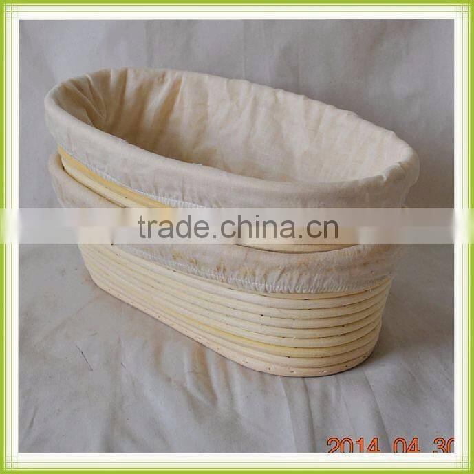 Banneton basket made of natural rattan for bread proofing