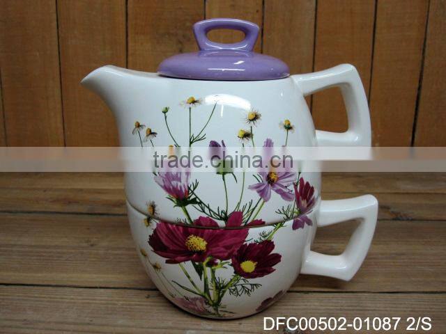 ceramic porcelain ceramic tea set for one European style