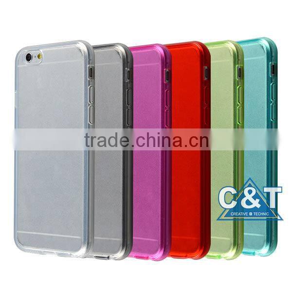 C&T Ultra thin new tpu transparent phone case for iphone6 plus