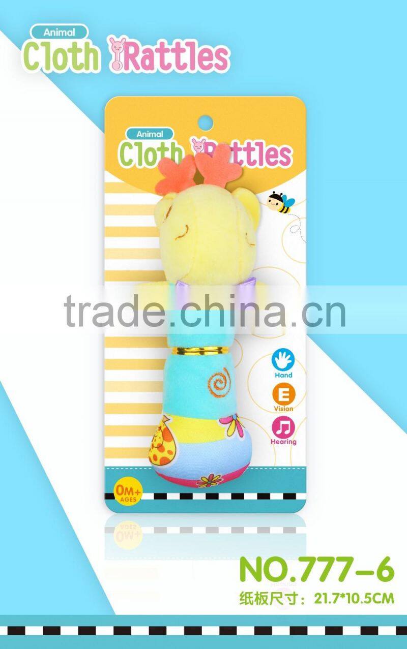2016 sonajeros para bebes baby rattle toys for infant with CE/ROHS test reports