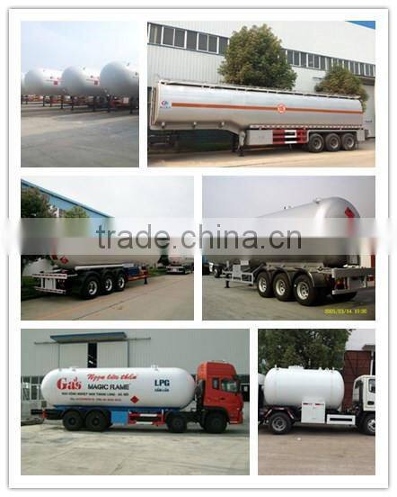 3 axle 25000kg lpg tank semi trailer, 25 metric tones lpg gas tank semi trailer