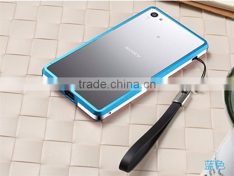 Ultrathin Aviation Screw Frame Cover Metal Aluminum Bumper for Sony Xperia Z5 Z5 Compact Back Case