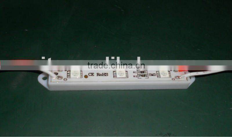 3pcs 5050 SMD LED module,plastic case,RED color,DC12V,20pcs a string;75mm*12mm
