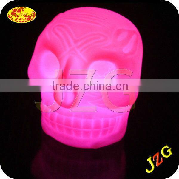 wholesale halloween skull for halloween decorations led night light glow in the dark plastic halloween skull head