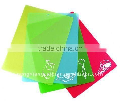 plastic thin flexible chopping board/cutting board