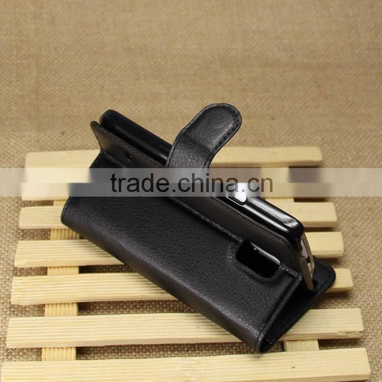 Wholesale Folio Stand Case for Samsung Galaxy S5 mini PU Leather Flip Cover with Wallet