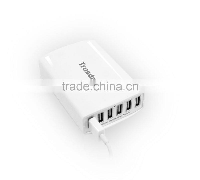 wall socket 6 ports 60W adpter Portable mobile charger,home charger,laptop charger