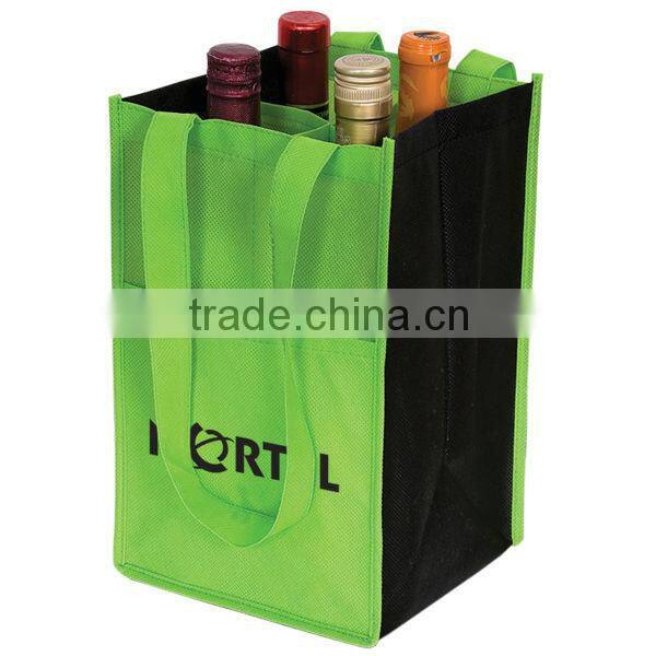 low price wine tote bag(2W-1955)