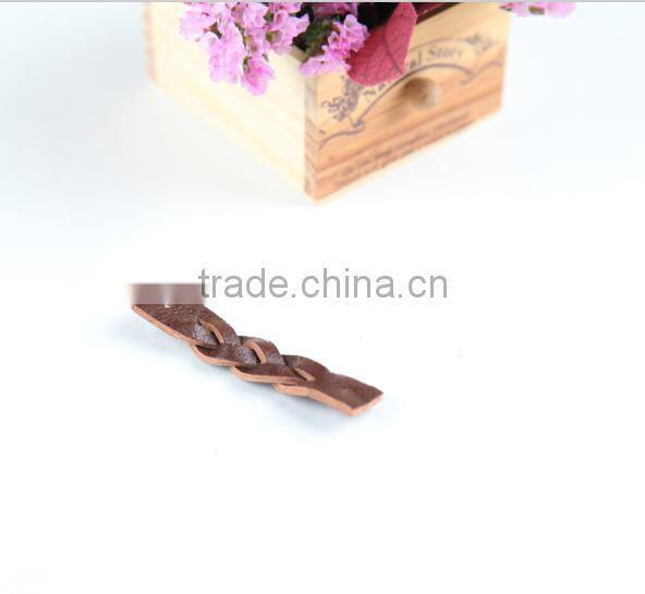 The Best Design Embossed Logo Metal Leather Labels / Metal Leather Patches